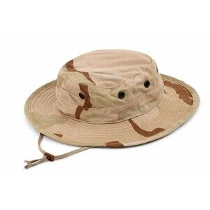 US Military Desert Camouflage Boonie Hat Size 7 Atlas Headwear Nylon Cotton...
